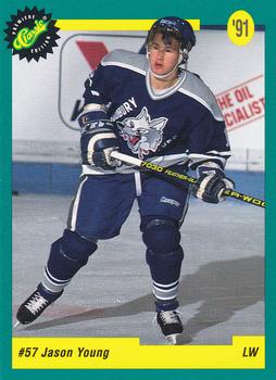 1991 Classic Draft Picks #45 Jason Young Front