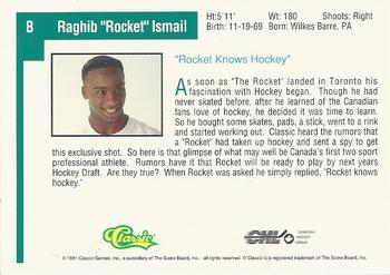 1991 Classic Draft Picks #B Raghib 