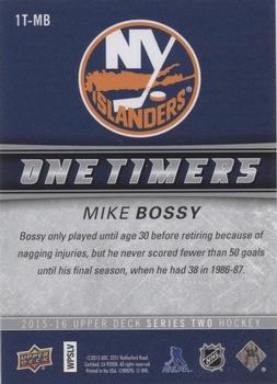 2015-16 Upper Deck - One Timers #1T-MB Mike Bossy Back