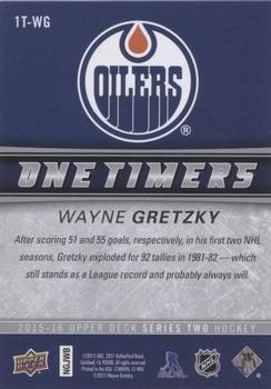 2015-16 Upper Deck - One Timers #1T-WG Wayne Gretzky Back