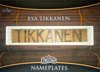 2016 Leaf Lumber Kings - Nameplates #NP-ET Esa Tikkanen Front