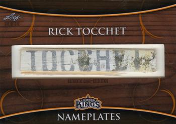 2016 Leaf Lumber Kings - Nameplates #NP-RT Rick Tocchet Front