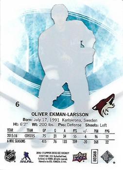 2016-17 Upper Deck Ice #6 Oliver Ekman-Larsson Back