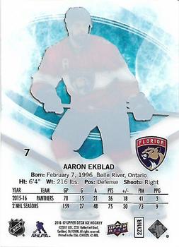 2016-17 Upper Deck Ice #7 Aaron Ekblad Back