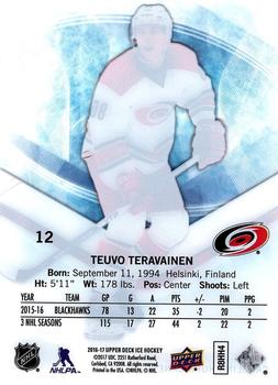 2016-17 Upper Deck Ice #12 Teuvo Teravainen Back
