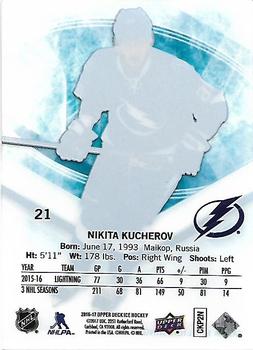 2016-17 Upper Deck Ice #21 Nikita Kucherov Back