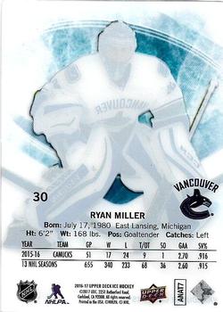 2016-17 Upper Deck Ice #30 Ryan Miller Back