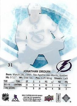 2016-17 Upper Deck Ice #31 Jonathan Drouin Back