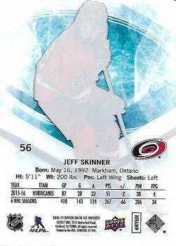 2016-17 Upper Deck Ice #56 Jeff Skinner Back