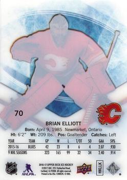 2016-17 Upper Deck Ice #70 Brian Elliott Back