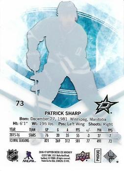 2016-17 Upper Deck Ice #73 Patrick Sharp Back