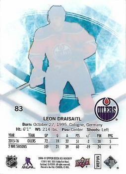 2016-17 Upper Deck Ice #83 Leon Draisaitl Back