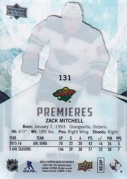 2016-17 Upper Deck Ice #131 Zack Mitchell Back