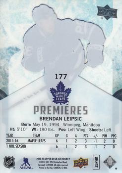 2016-17 Upper Deck Ice #177 Brendan Leipsic Back