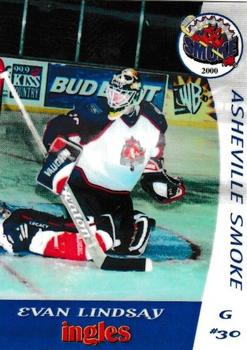 2000-01 Roox Asheville Smoke (UHL) #NNO Evan Lindsay Front