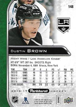 2016-17 Parkhurst #148 Dustin Brown Back