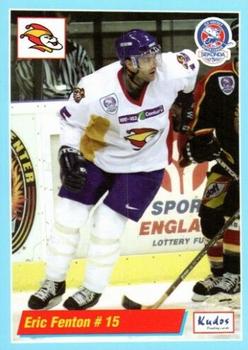 2000-01 British Ice Hockey Superleague BISL #NNO Eric Fenton Front
