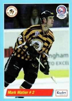 2000-01 British Ice Hockey Superleague BISL #NNO Mark Matier Front