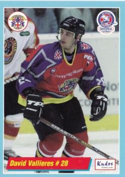 2000-01 British Ice Hockey Superleague BISL #NNO David Vallieres Front