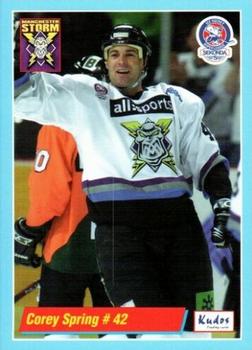 2000-01 British Ice Hockey Superleague BISL #NNO Corey Spring Front