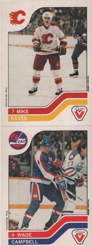 1983-84 Vachon - Uncut Panels #4 / 124 Mike Eaves / Wade Campbell Front