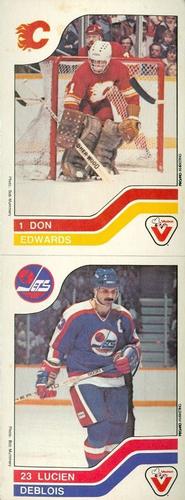 1983-84 Vachon - Uncut Panels #5 / 125 Don Edwards / Lucien DeBlois Front