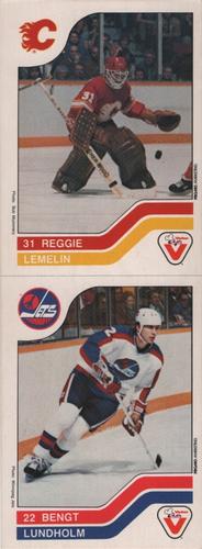 1983-84 Vachon - Uncut Panels #10 / 130 Reggie Lemelin / Bengt Lundholm Front