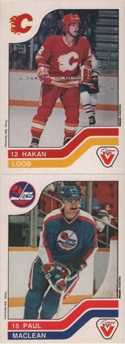 1983-84 Vachon - Uncut Panels #11 / 131 Hakan Loob / Paul MacLean Front