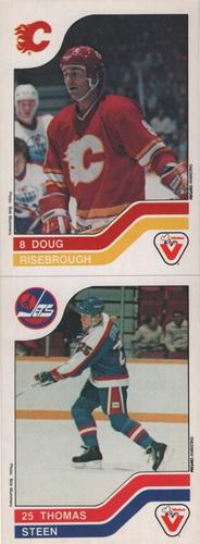 1983-84 Vachon - Uncut Panels #18 / 138 Doug Riseborough / Thomas Steen Front