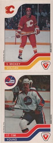 1983-84 Vachon - Uncut Panels #20 / 140 Mickey Volcan / Tim Young Front