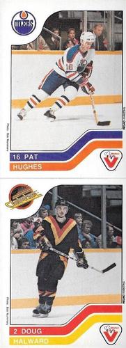 1983-84 Vachon - Uncut Panels #28 / 108 Pat Hughes / Doug Halward Front