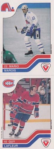 1983-84 Vachon - Uncut Panels #47 / 67 Guy Lafleur / Mario Marois Front