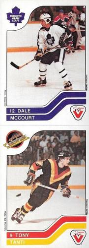 1983-84 Vachon - Uncut Panels #93 / 119 Dale McCourt / Tony Tanti Front