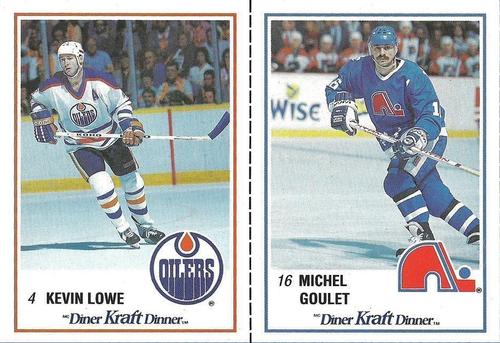 1989-90 Kraft - Panels #14 / 30 Kevin Lowe / Michel Goulet Front