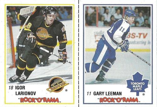 1989-90 Kraft - Panels #36 / 41 Gary Leeman / Igor Larionov Front