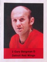 1974-75 NHL Action Stamps Update #NNO Gary Bergman Front