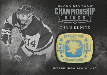 2016-17 Upper Deck Black Diamond - Championship Rings #CR-CK Chris Kunitz Front