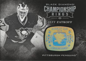 2016-17 Upper Deck Black Diamond - Championship Rings #CR-JZ Jeff Zatkoff Front