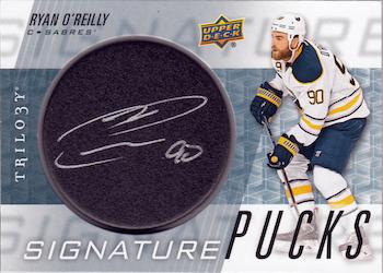 2016-17 Upper Deck Trilogy - Signature Pucks #SP-RO Ryan O'Reilly Front
