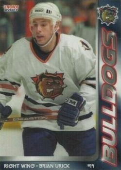 2000-01 Choice Hamilton Bulldogs (AHL) #13 Brian Urick Front