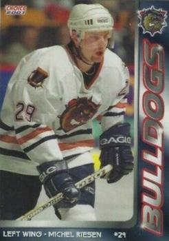 2000-01 Choice Hamilton Bulldogs (AHL) #21 Michel Riesen Front