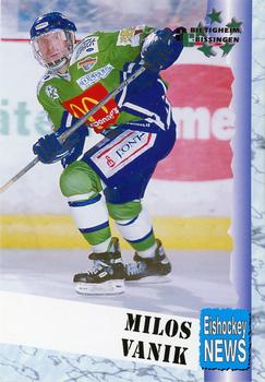 1999-00 Eishockey News 2.Bundesliga Germany #045 Milos Vanik Front