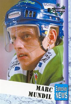 1999-00 Eishockey News 2.Bundesliga Germany #046 Marc Mundil Front