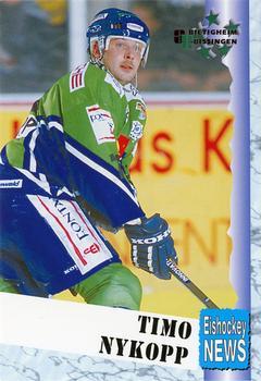 1999-00 Eishockey News 2.Bundesliga Germany #059 Timo Nykopp Front