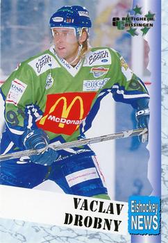 1999-00 Eishockey News 2.Bundesliga Germany #060 Vaclav Drobny Front