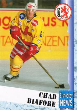 1999-00 Eishockey News 2.Bundesliga Germany #085 Chad Biafore Front