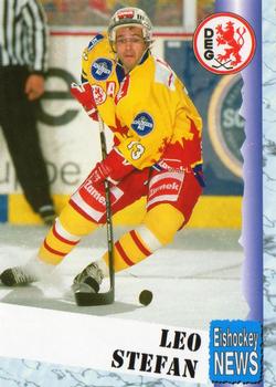 1999-00 Eishockey News 2.Bundesliga Germany #089 Leo Stefan Front