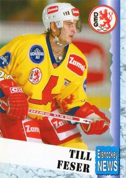 1999-00 Eishockey News 2.Bundesliga Germany #090 Till Feser Front