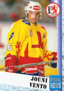 1999-00 Eishockey News 2.Bundesliga Germany #099 Jouni Vento Front