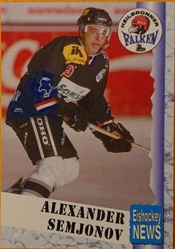 1999-00 Eishockey News 2.Bundesliga Germany #179 Alexander Semyonov Front